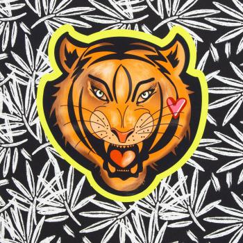 Preview: Taschenpanel Cherry Picking Bag ca. 1m Tiger/Popcorn by Swafing